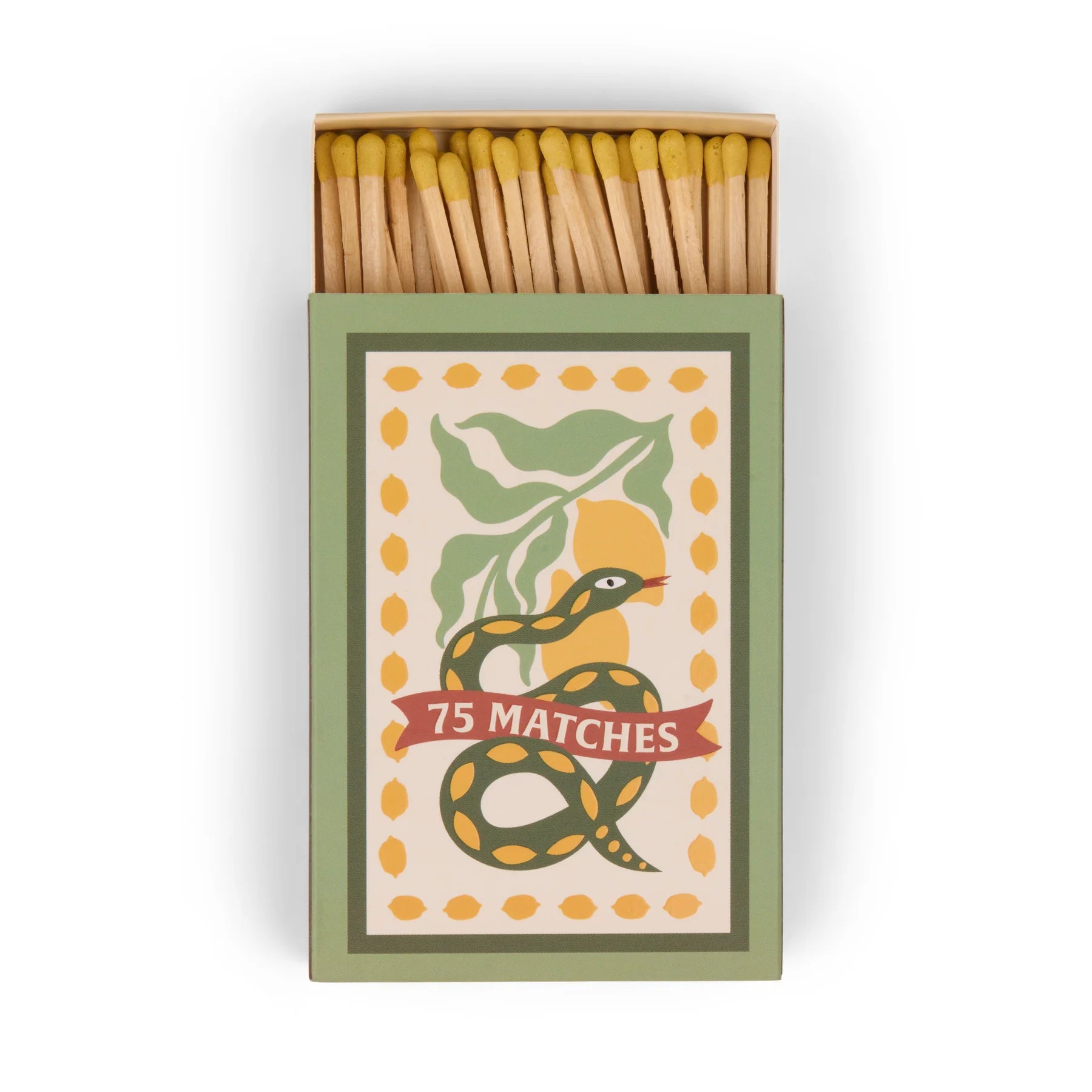 Green Snakes & Lemons Box of Matches - ACC40EU - Uneeka