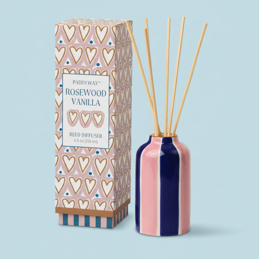 Ceramic Hand Painted Diffuser Rosewood Vanilla - ADDF0405EU - Uneeka