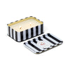 Two Wick Patterned Tin Candle Black Cedar & Fig - ADO0601EU - Uneeka
