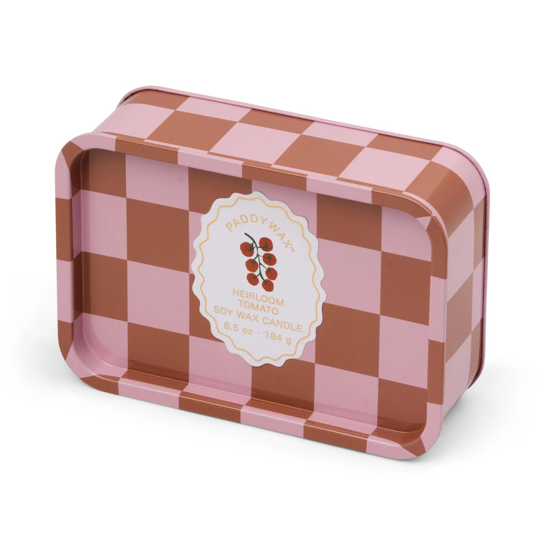 Two Wick Patterned Tin Candle Heirloom Tomato - ADO0603EU - Uneeka