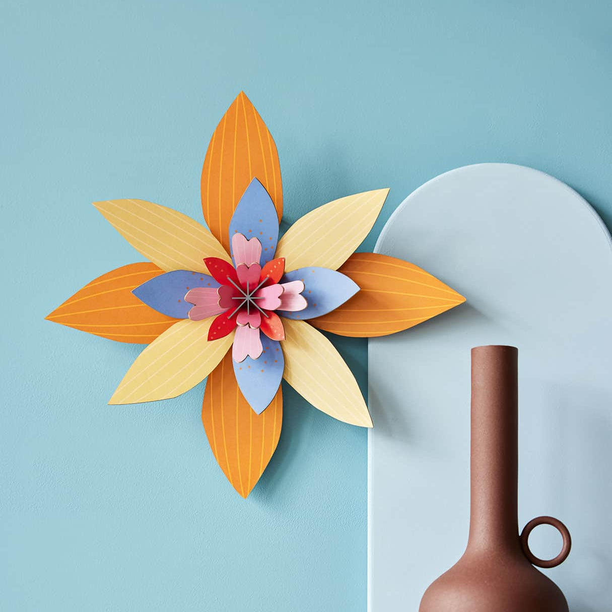 Apricot Flower Cardboard Model - FLOW16 - Uneeka