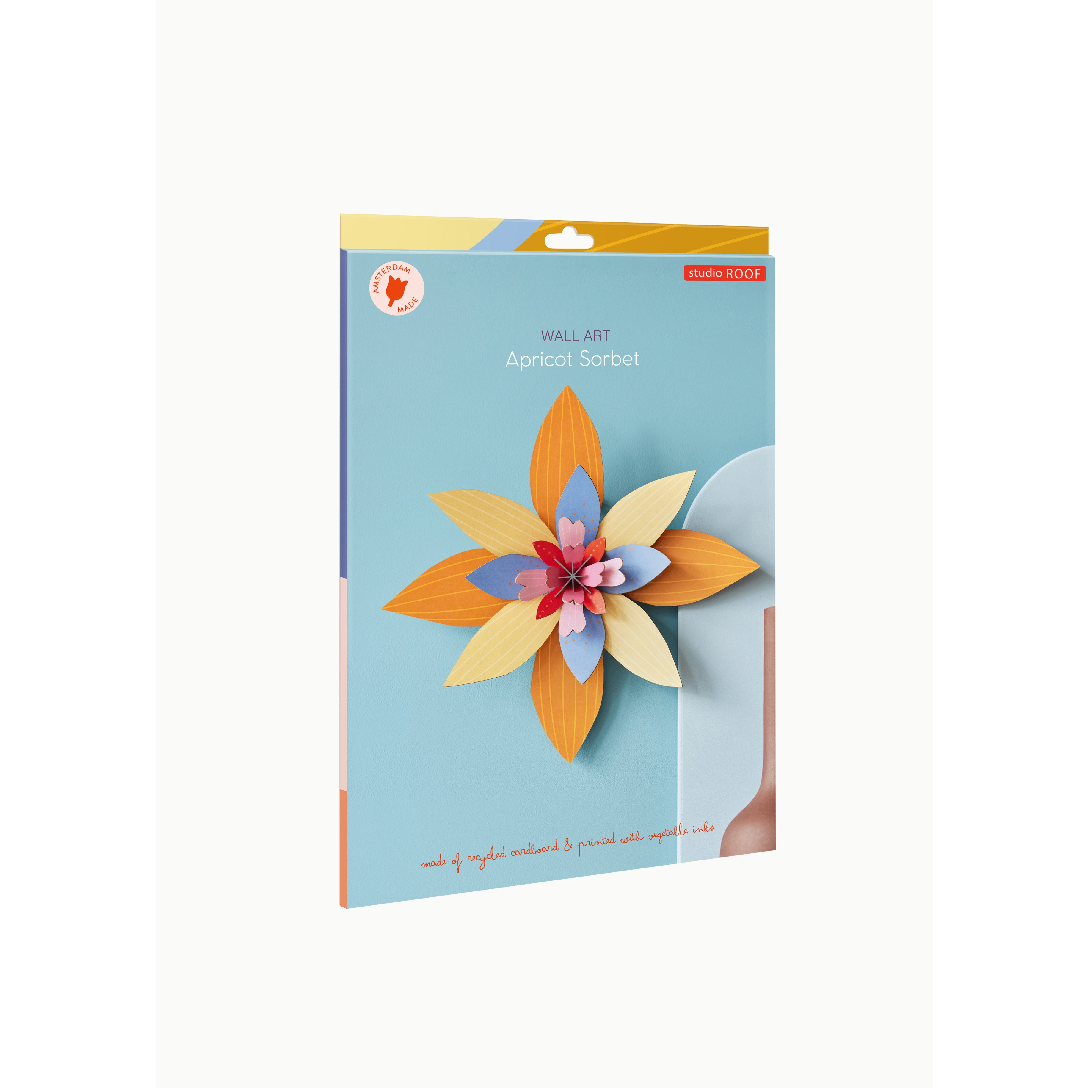 Apricot Flower Cardboard Model - FLOW16 - Uneeka