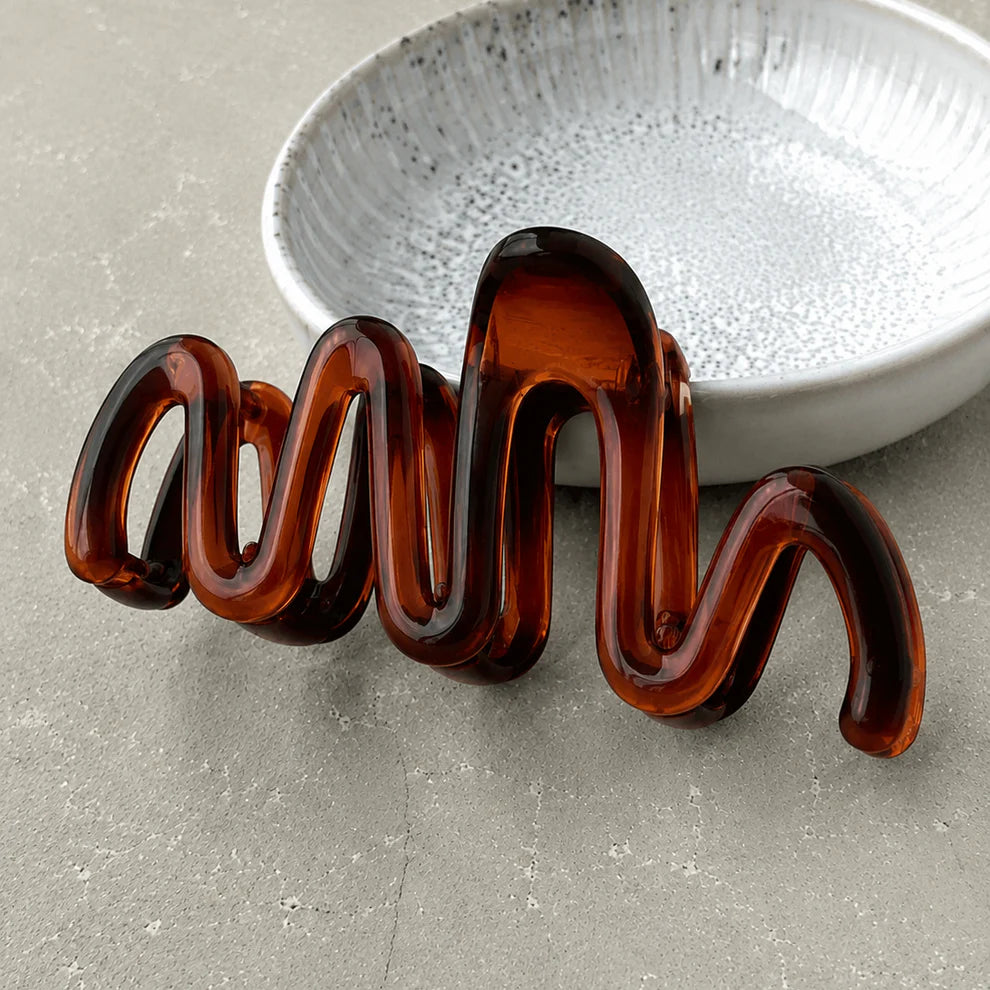 Abstract Wavy Hair Claw Clip - CLW075 - Uneeka