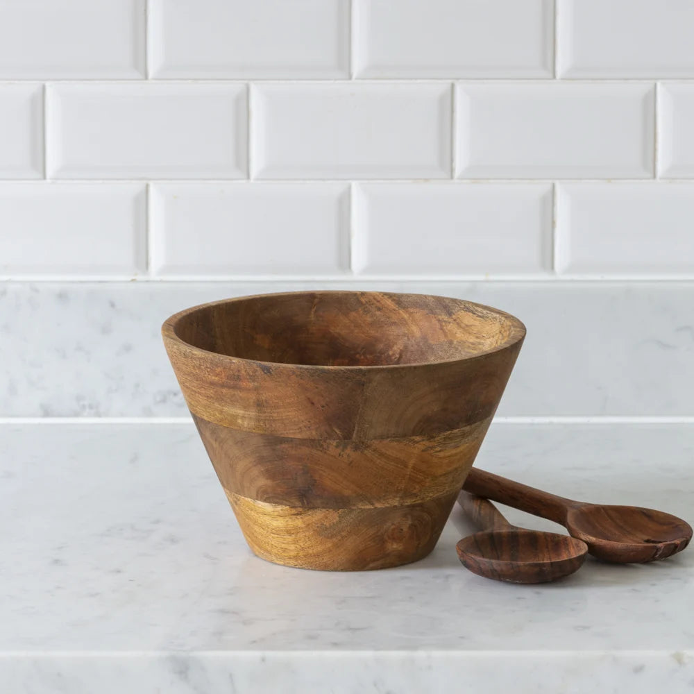 Acacia Wood Salad Bowl - VIN23456 - Uneeka