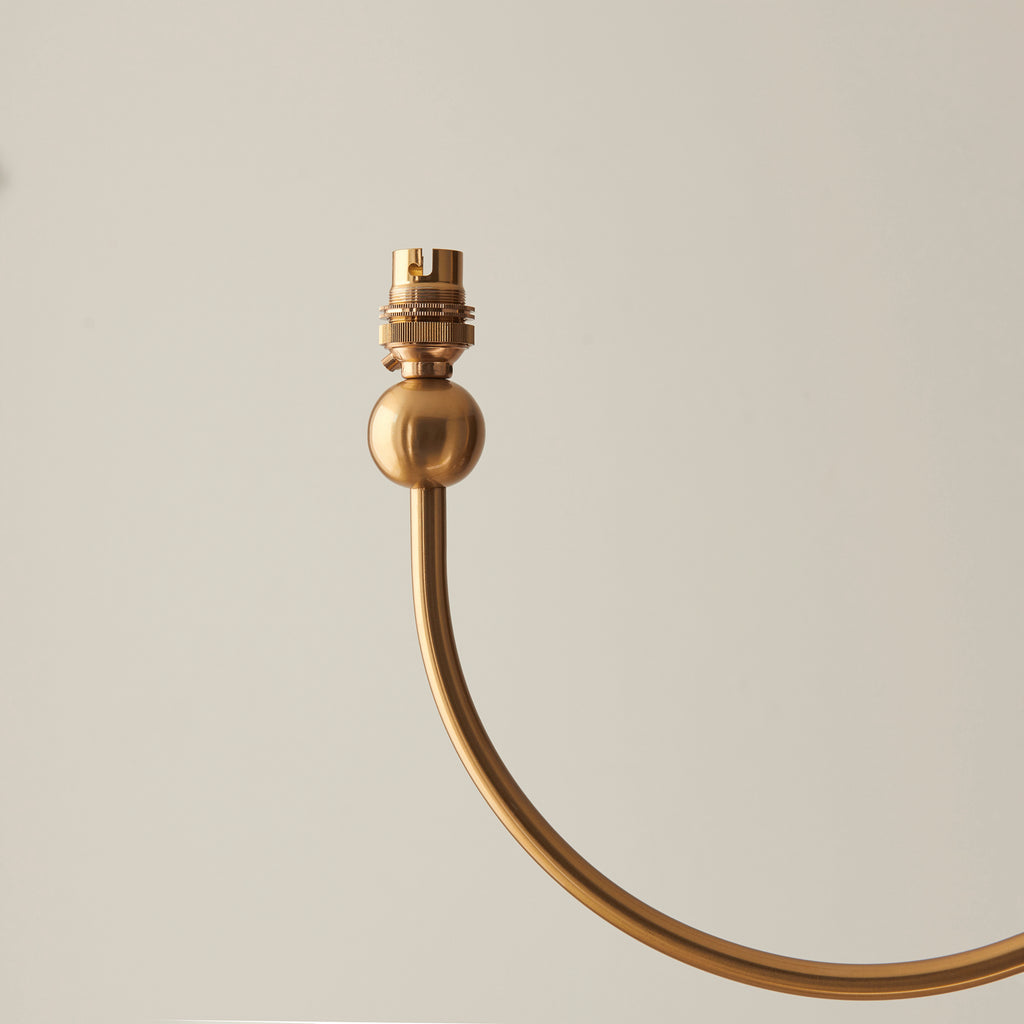 Aged Brushed Brass Curved Arm 5 Light Pendant - 112152 - Uneeka Lighting 
