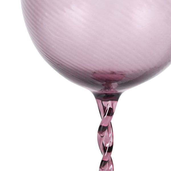 Amethyst Twisted Stem Gin Glass - ANH167 - Uneeka