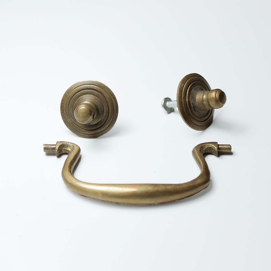 Antique Brass Swan Neck Handle