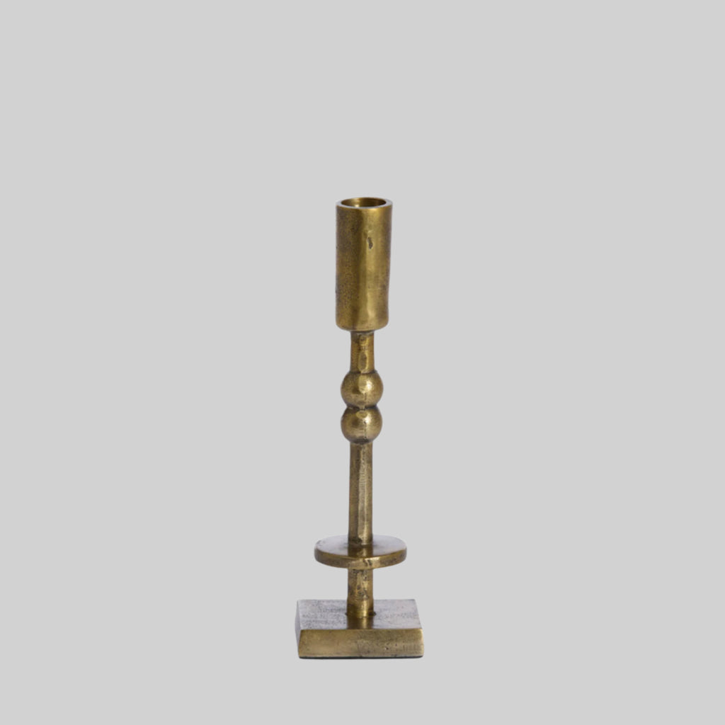 Antique Bronze Candle Stick Holder - Large - Uneeka