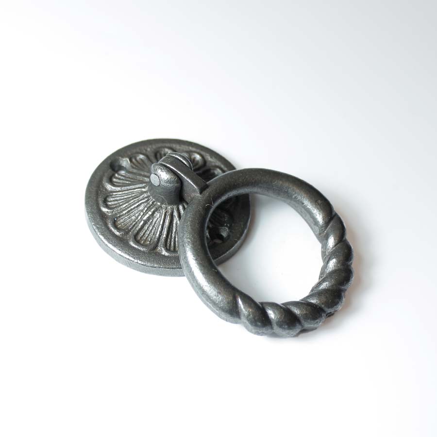 Antique Cast Iron Drop Ring Pull Handle
