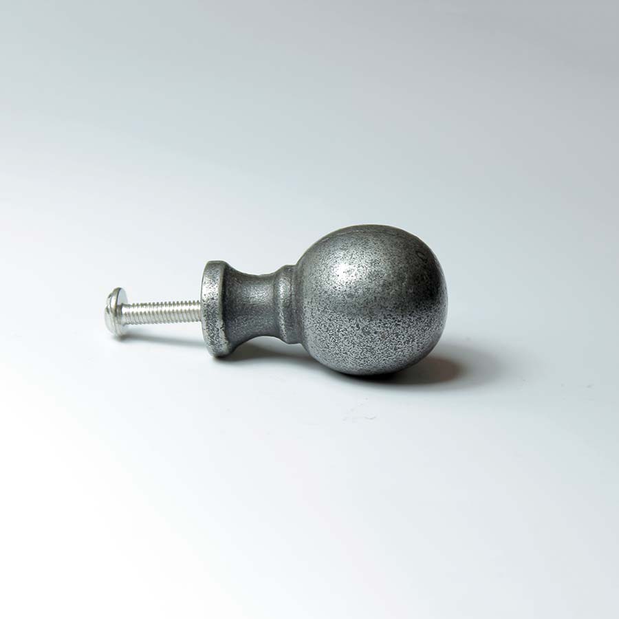 Antique Iron Cannon Ball Round Knob