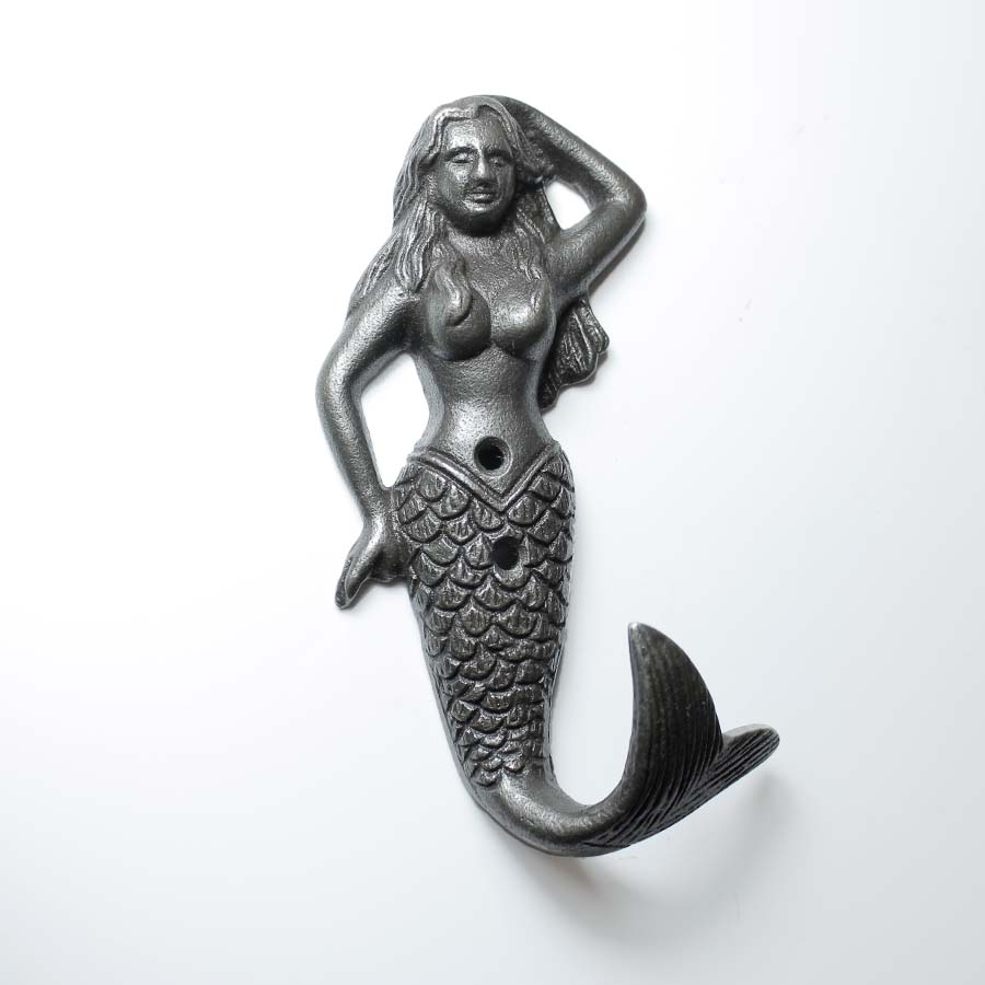 Antique Iron Mermaid Single Hook