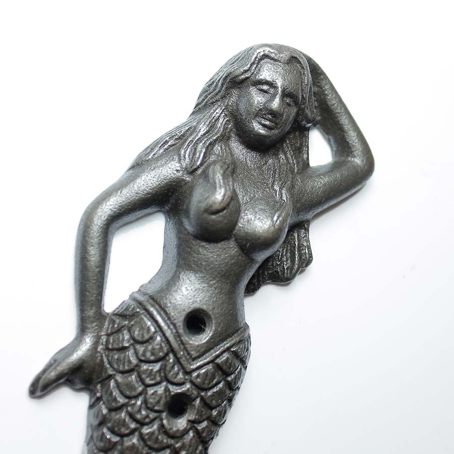 Antique Iron Mermaid Single Hook