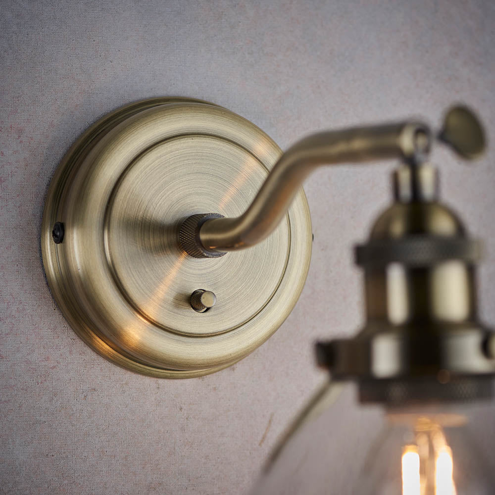 Antique Brass Retro Wall Light - 77273 - Uneeka