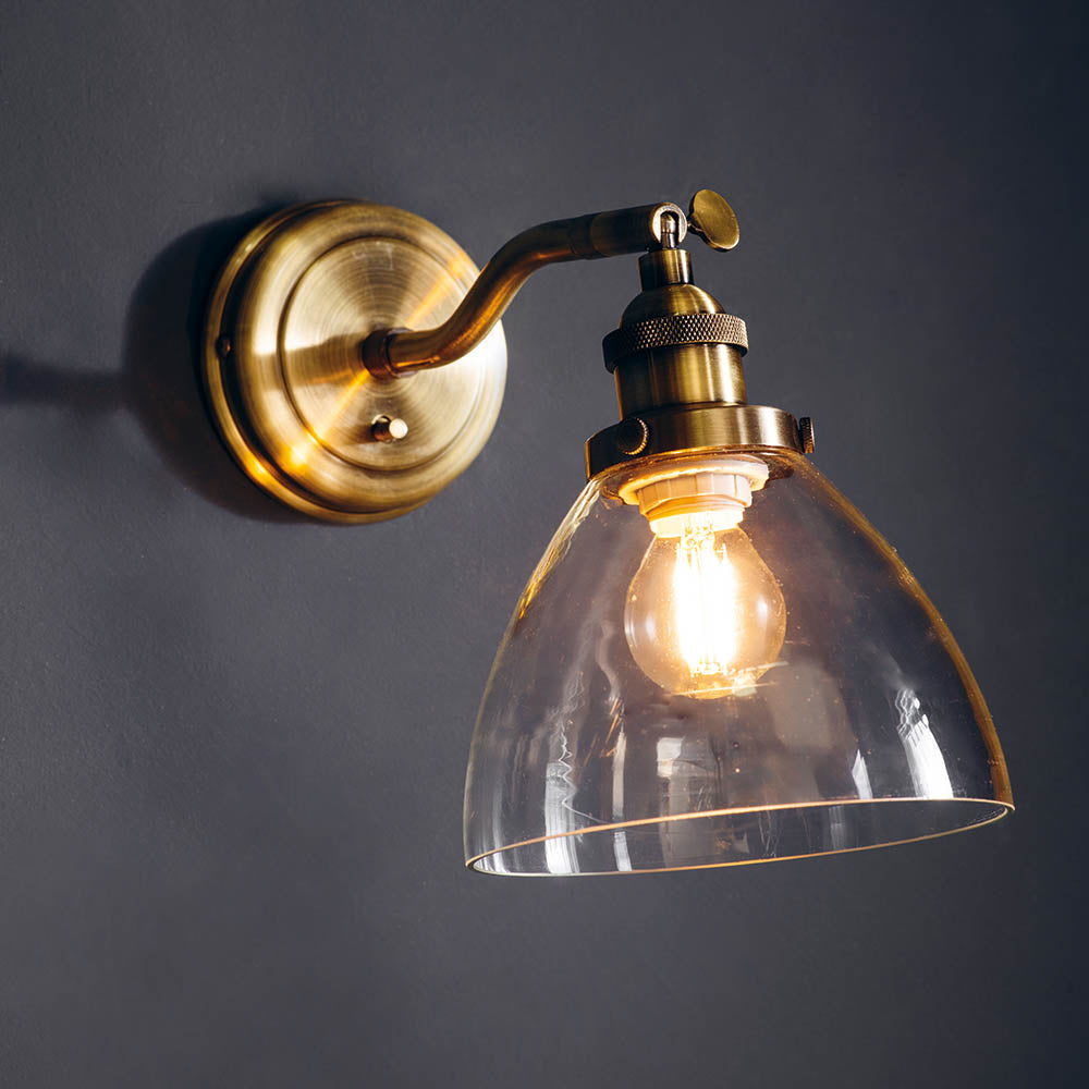 Antique Brass Retro Wall Light - 77273 - Uneeka