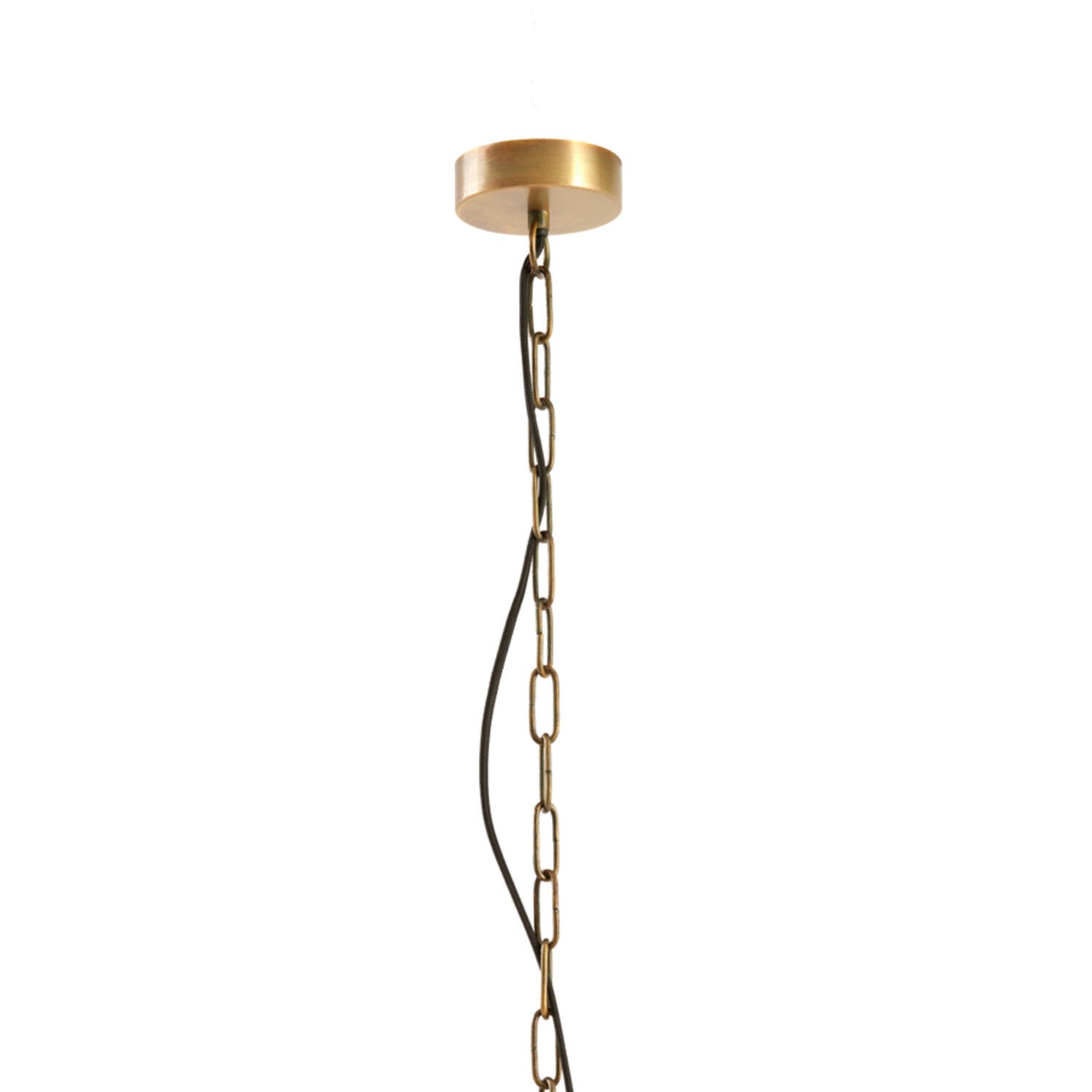 Antique Bronze & Glass Drop Pendant Hanging Lamp - 3004318 - Uneeka