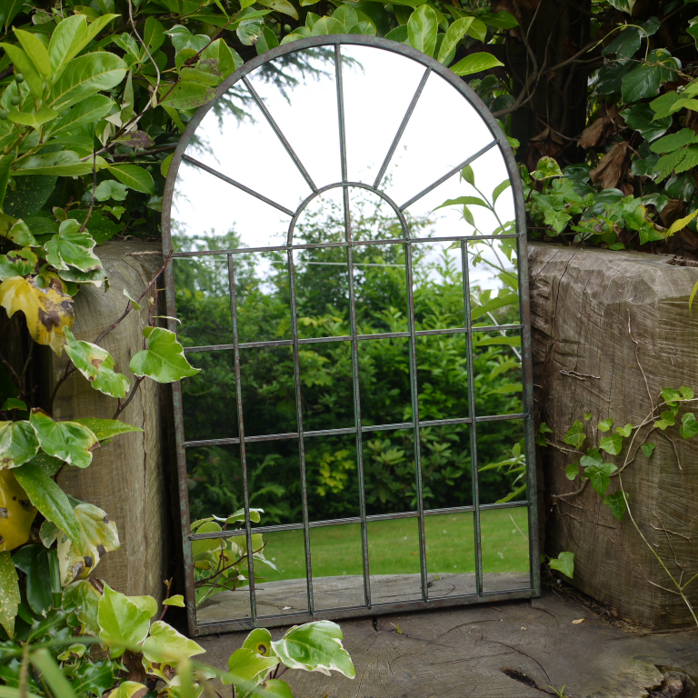 Arched Window Style Garden Mirror - 4207 - Uneeka