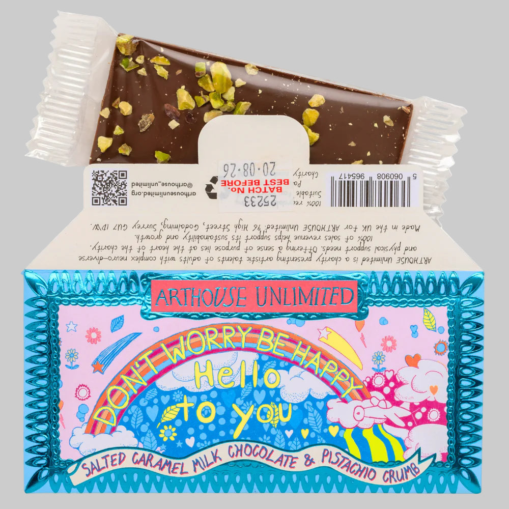 Arthouse Milk Chocolate Salted Caramel & Pistachio Mini Bar - CHOCMIN001 - Uneeka