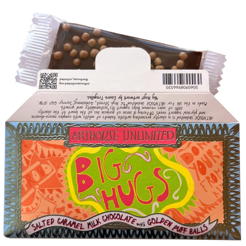 Arthouse Caramel Milk Chocolate Golden Puff Ball Mini Bar - Uneeka