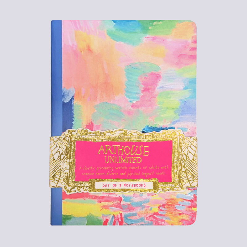 Arthouse Colour Sugar Set Of 3 A6 Notebook - Uneeka