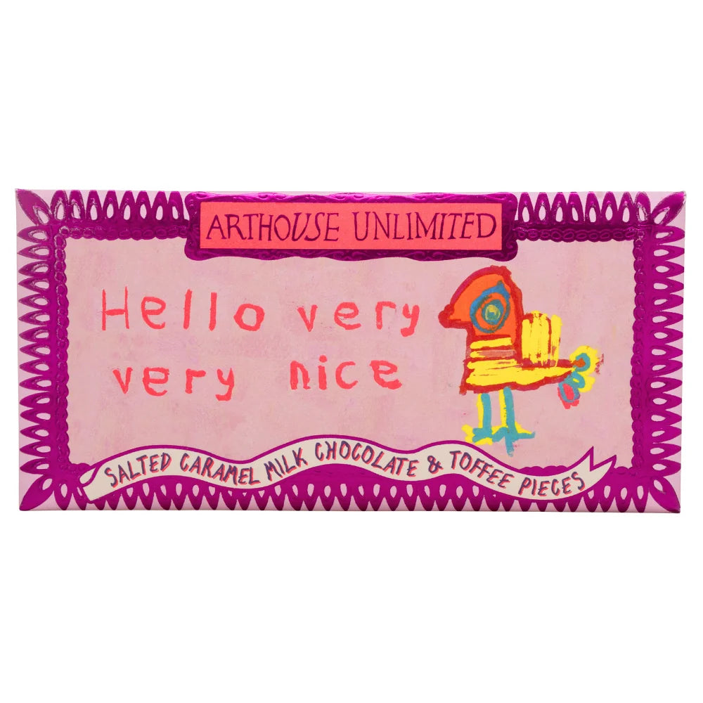 Arthouse Milk Chocolate Salted Caramel & Toffee Pieces Mini Bar - Uneeka