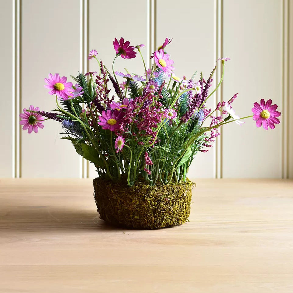 Artificial Wildflowers With Oasis Base - PG26142 - Uneeka