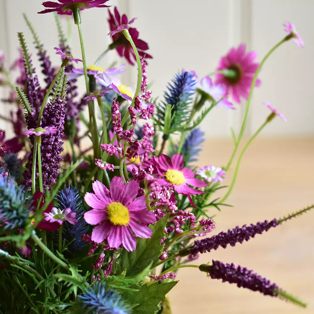 Artificial Wildflowers With Oasis Base - PG26142 - Uneeka