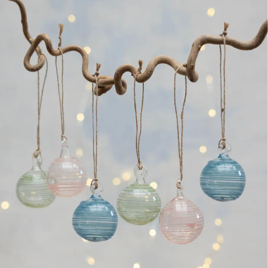 Artisan Glass Decorative Hanging Bauble - Uneeka