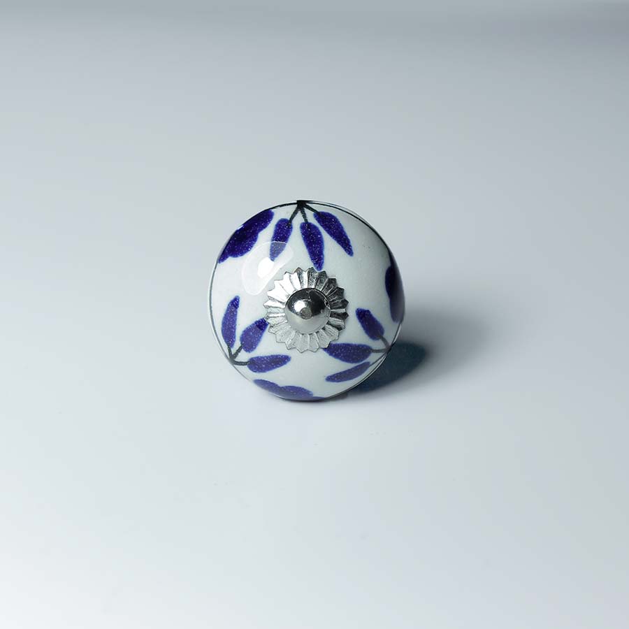 Assorted Ceramic Blue Round Doorknob