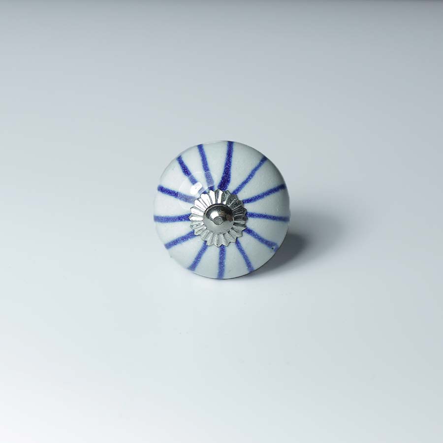 Assorted Ceramic Blue Round Doorknob