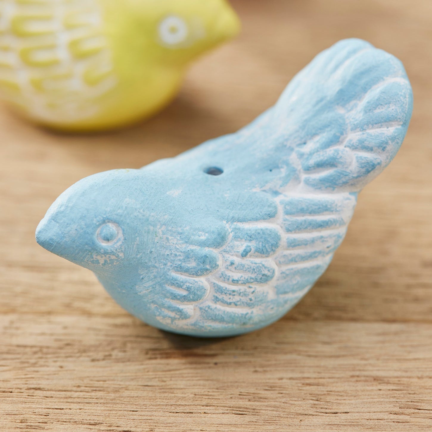 Assorted Colour Bird Incense Holder Blue Pink Yellow Uneeka