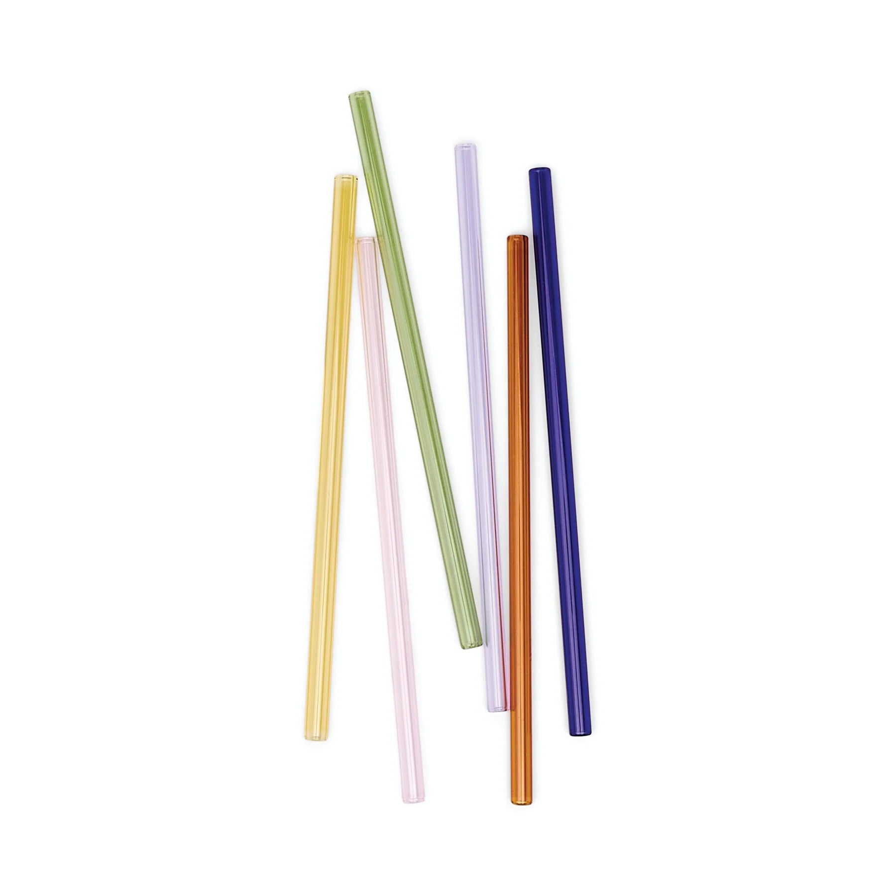 Assorted Colour Highball Glass Straws - HHC167UK - Uneeka