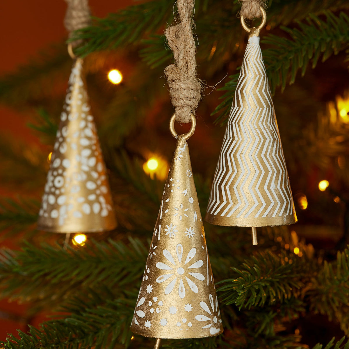 Assorted Textured Bell Hanging Decoration - Uneeka