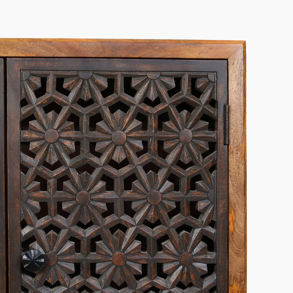 Two Door Cut Out Sideboard Cabinet - BACB00006A - Uneeka