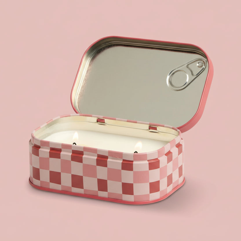 Two Wick Bistro Tin Candle Smoked Cherry - BIS0409EU - Uneeka