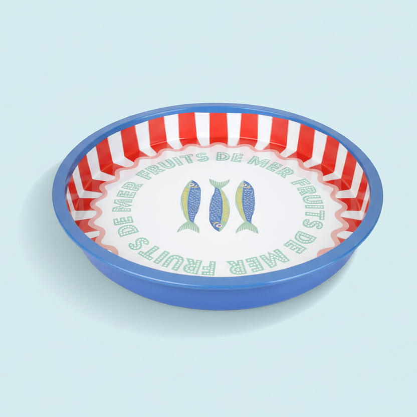 Sardine Tin Serving Tray - BON-TRAY-MTL-FISH - Uneeka