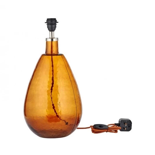 Baba Amber Glass Large Tall Lamp Base