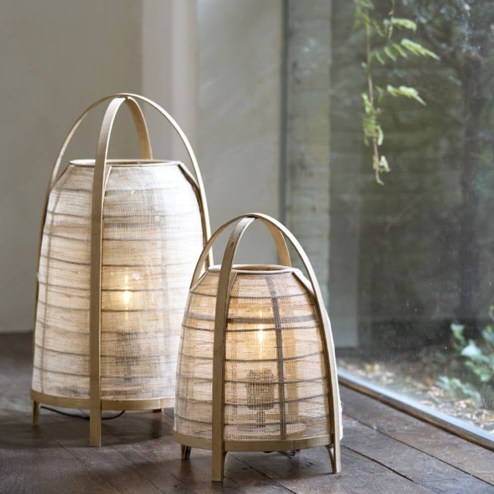 Bamboo & Rope Arch Table Lamp - 1857884 - Uneeka