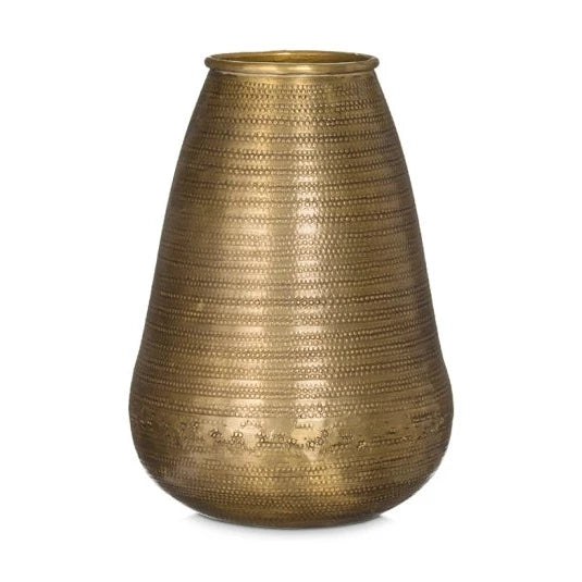 Batnan Antique Brass Wide Vase nkuku small
