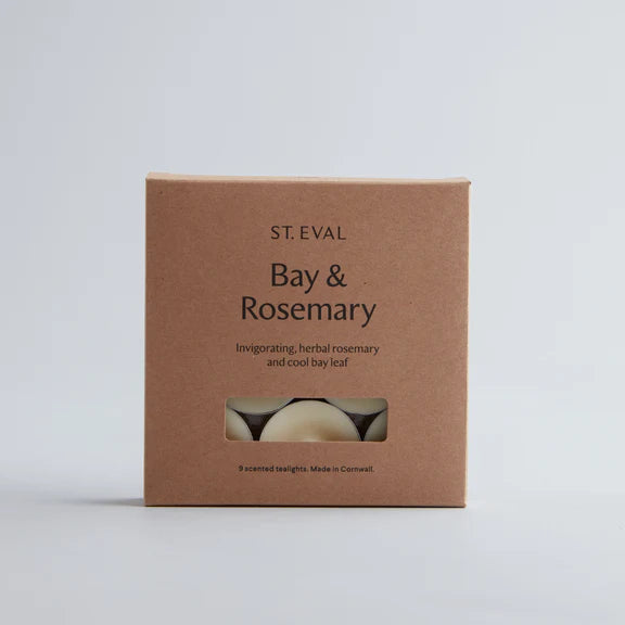 Bay & Rosemary Tealights Pack 0f 9, St Eval