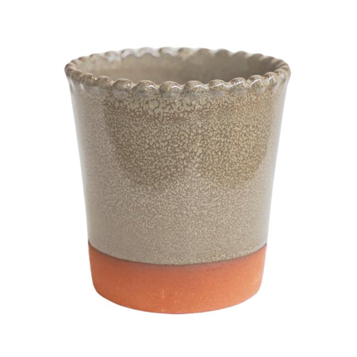 Beaded Edge Plant Pot - ABEMP10 - Uneeka