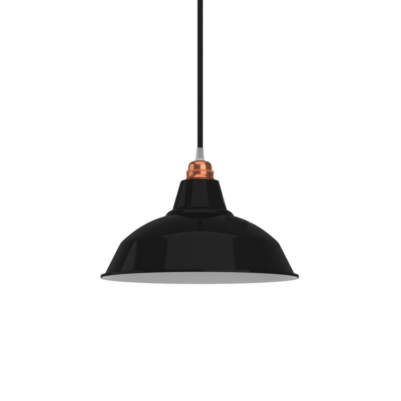 Bistrot Lampshade with E27 Fitting in Black