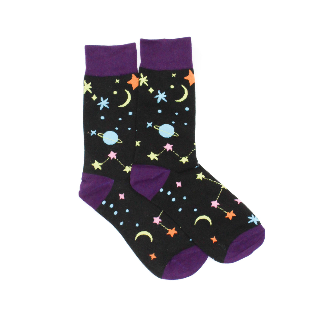 Black Cosmic Space Unisex Socks
