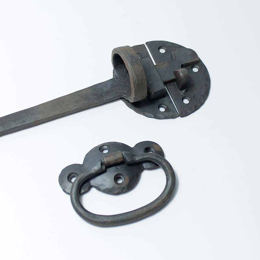 Black Hand Forged Cupboard Catch