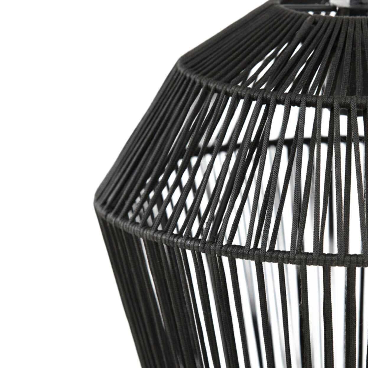 Black Nylon String Basket Pendant - Uneeka - 2970712