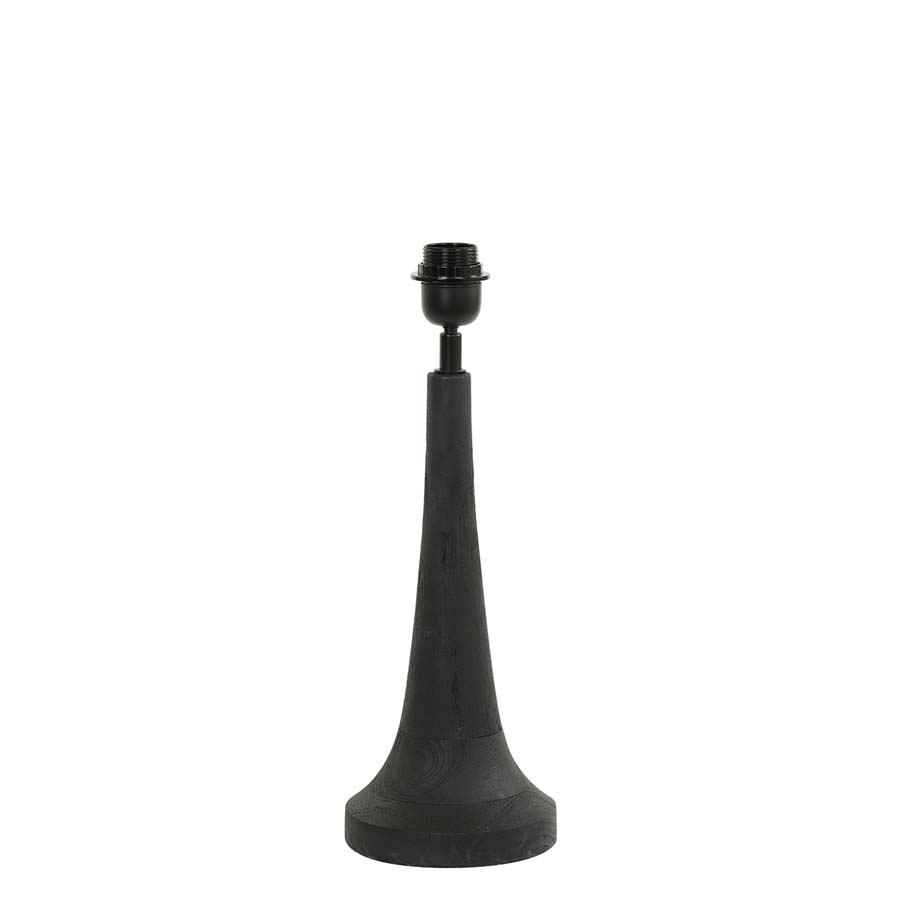 Black Wooden Lamp Base 35cm