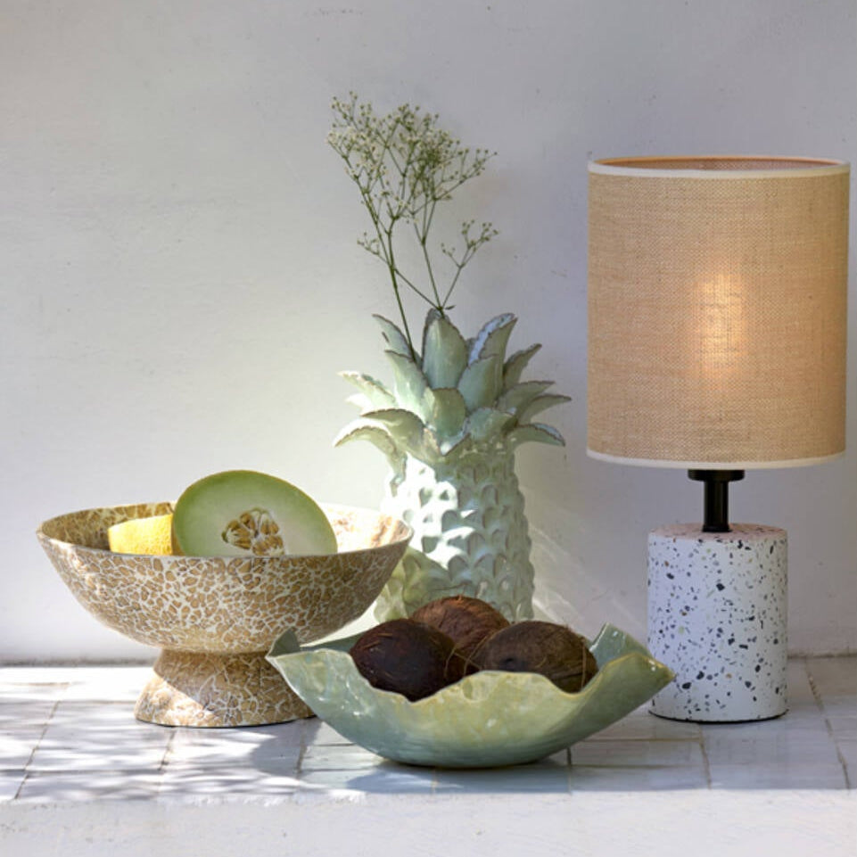 Black & White Terrazzo Lamp Base - 	1740246 - Uneeka