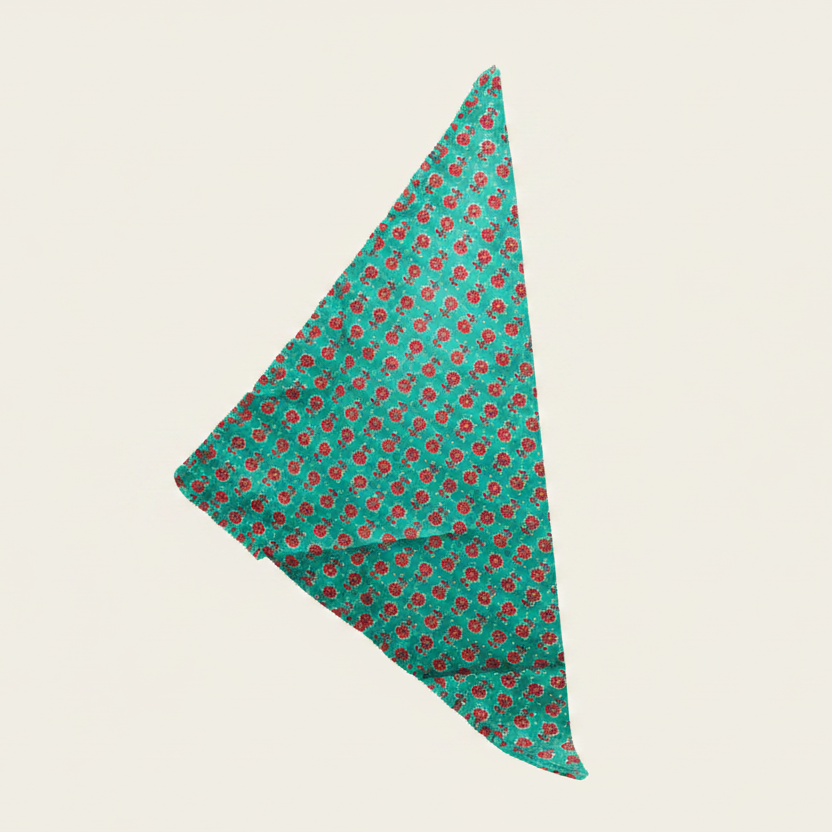 Block Print Frill Edge Scarf - SCA0024 - Uneeka