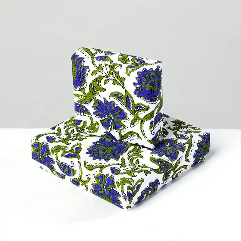Blue & Green Floral Jewellery Box - Uneeka