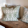 Blurred Green Patterned Cushion - Uneeka Home