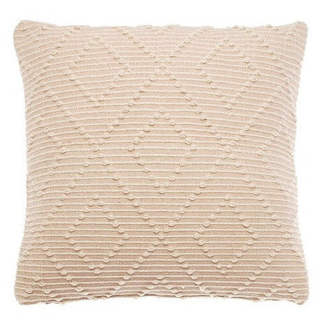 Blush Diamond Pattern Recycled Yarn Cushion